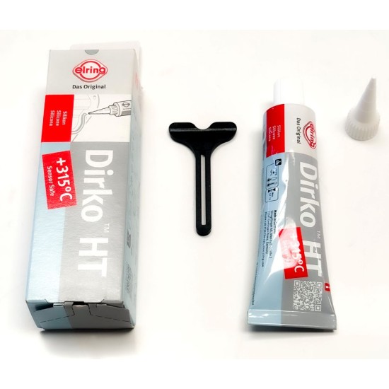 Elring Dirko HT Silicone Gasket Sealant - 70mm Tube - Grey