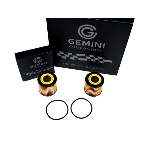 2 Oil Filters with Sealing Rings for Volkswagen Fox & Polo 1.2 12v | 03D198819