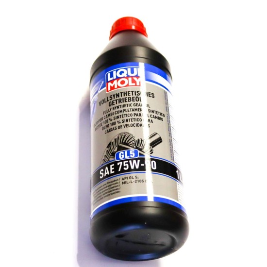 6 x Liqui Moly Fully Synthetic 75W90 GL-5 Gear / Differential Oil - 1L | 1414