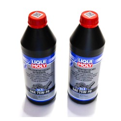 2 x Liqui Moly Fully Synthetic 75W90 GL-5 Gear / Differential Oil - 1L | 1414