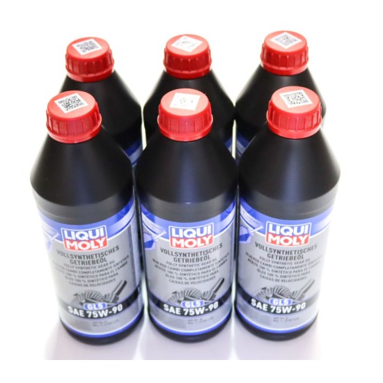 6 x Liqui Moly Fully Synthetic 75W90 GL-5 Gear / Differential Oil - 1L | 1414