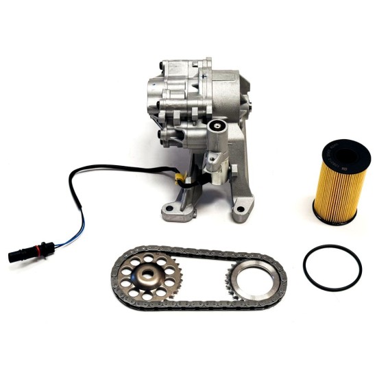 Oil Pump with Oil Filter & Chain for Jaguar 2.0 D - 204DTA - 2024DTD