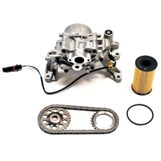 Oil Pump with Oil Filter & Chain for Jaguar 2.0 D - 204DTA - 2024DTD