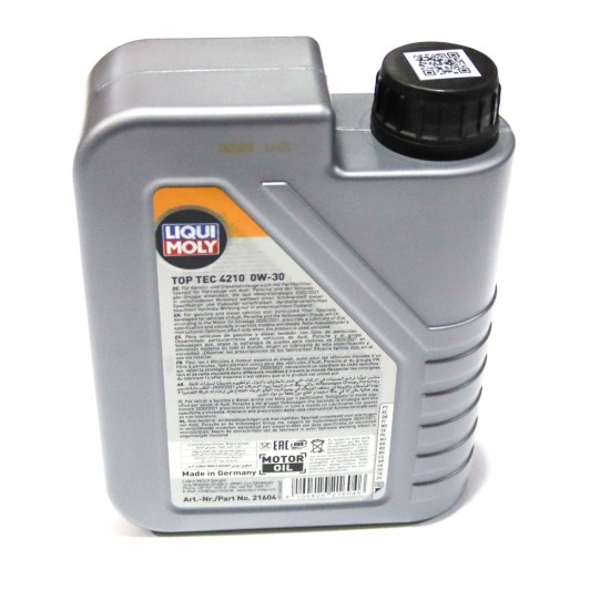 6 x Liqui Moly Top Tec 4210 0W-30 Engine Oil - Synthetic Technology 1L | 21604