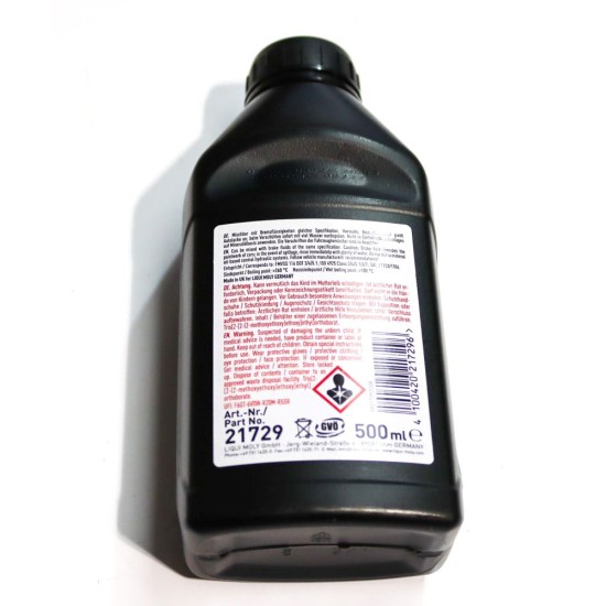 2 x Liqui Moly DOT 5.1 EV Racing Brake Fluid - Synthetic Glycol Ethers - 500ml | 21729