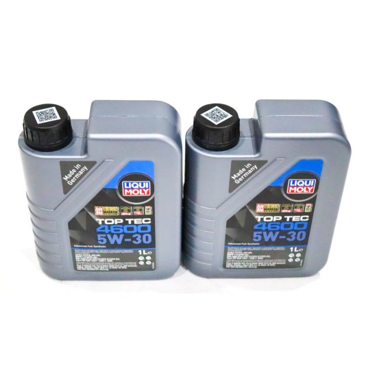 2 x Liqui Moly Top Tec 4600 5W-30 Synthetic Technology Engine Oil - 1L | 2315