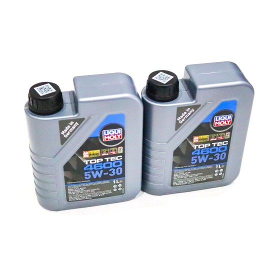 2 x Liqui Moly Top Tec 4600 5W-30 Synthetic Technology Engine Oil - 1L | 2315