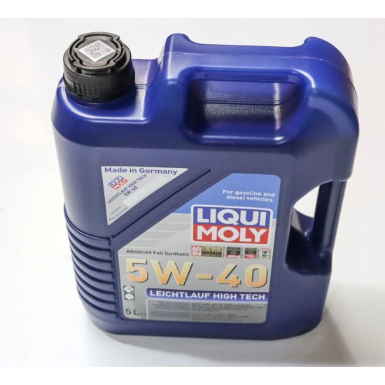 4 x Liqui Moly Leicht­lauf High Tech 5W-40 Engine Oil - 5L | 2328