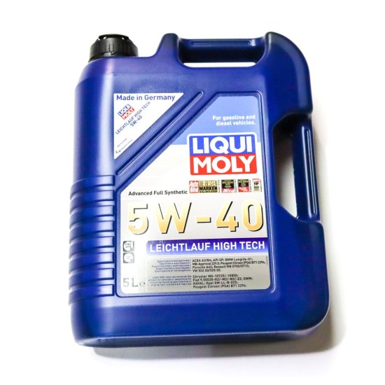 4 x Liqui Moly Leicht­lauf High Tech 5W-40 Engine Oil - 5L | 2328