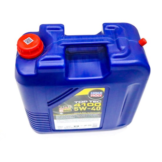 Liqui Moly SAE 5W-40 Top Tec 4100 Fully Synthetic Engine Oil ACEA C3 - 20L | LM3702