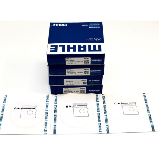 Piston Ring Set for Kia 1.6 CVVT - G4FC & G4FD