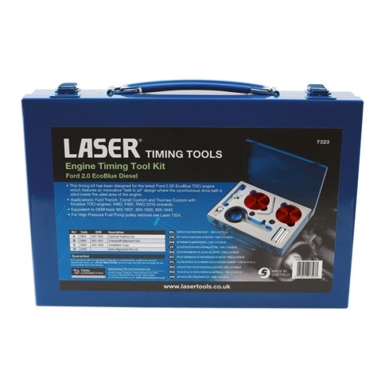 Timing Tool Kit for Ford 2.0 EcoBlue | 7323 | 3031637, 3031643, 3031650 Timing Tool Kit for Ford 2.0 EcoBlue | 7323 | 3031637, 3031643, 3031650