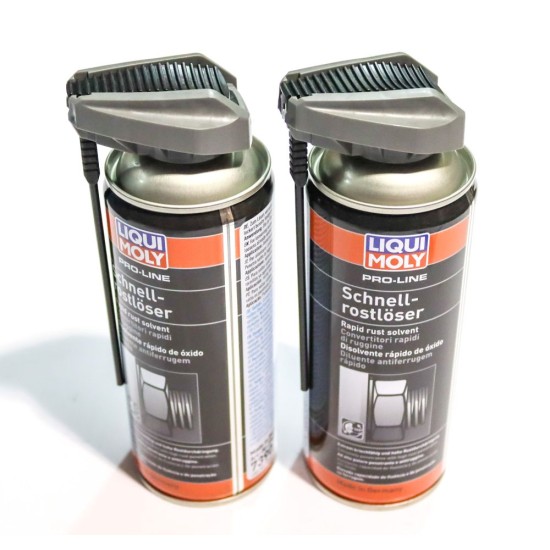 2 x Liqui Moly Pro-Line Rapid Rust Solvent Penetrating Spray - 400ml | 7390