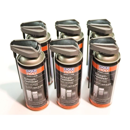 6 x Liqui Moly Pro-Line Rapid Rust Solvent Penetrating Spray - 400ml | 7390