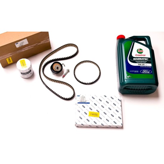 Genuine Timing Belt Kit with Drive Belt, Oil & Filter for Ford 1.0 EcoBoost