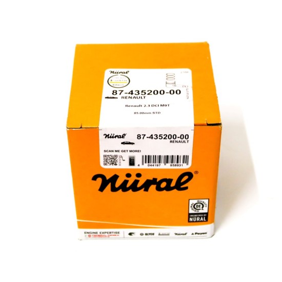 Set of 4 Pistons With Rings for Renault Master 2.3 dCi - M9T | 120A17400R