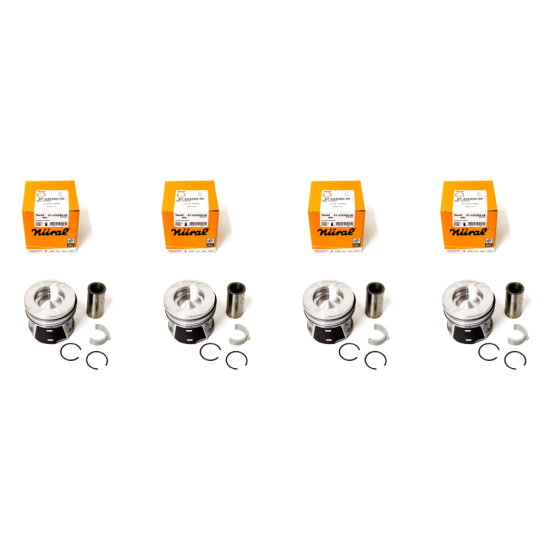 Set of 4 Pistons With Rings for Renault Master 2.3 dCi - M9T | 120A17400R