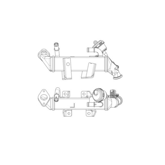 EGR Cooler for Opel Movano 2.3 CDTI M9T