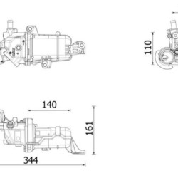 EGR Cooler for Fiat Talento 1.6 D - R9M