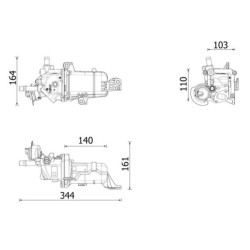 EGR Cooler for Fiat Talento 1.6 D - R9M