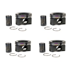 Set of 4 Pistons for Peugeot Boxer 2.2 BlueHDi - DW12RU - 4HA, 4HB, 4HH