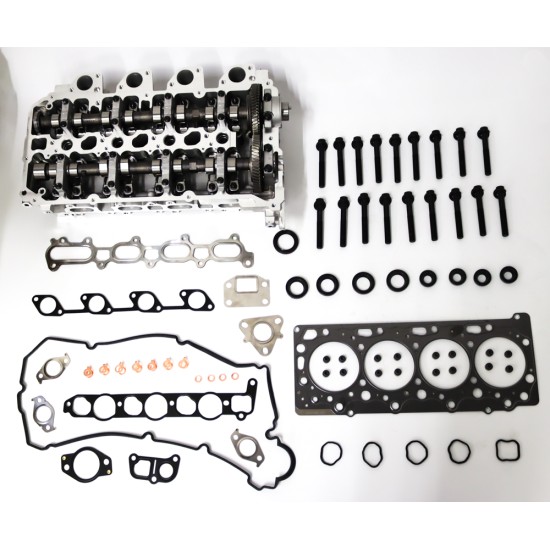 Full Cylinder Head with Head Gasket Set & Bolts for Mitsubishi L200 & Pajero 2.5 16v Di-D - 4D56