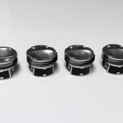 Set of 4 Pistons with rings 0.50mm Oversize for Renault 1.2 TCe - H5F