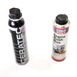 Liqui Moly Cera Tec Ceramic Engine Oil Additive - 3721 & Engine Flush Plus - 8374