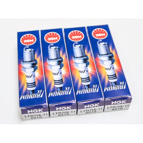 NGK Iridium IX Spark Plugs 6510 (LTR7IX-11) - Set of 4 