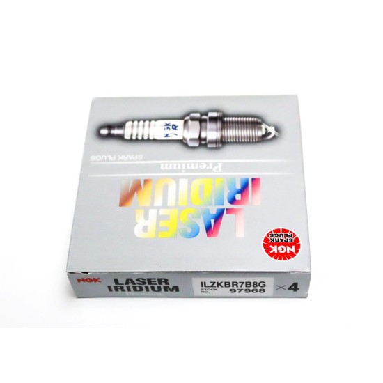Set of 4 NGK 97968 ILZKBR7B8G Iridium Spark Plugs for Mini Cooper S, JCW & GP
