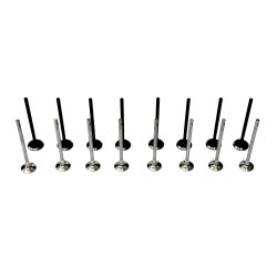 Set of 8 Inlet Valves & 8 Exhaust Valves for Renault 1.2 16v TCe - H5F