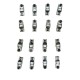 16 Rocker Arms for Vauxhall Movano & Vivaro 1.6, 2.0 & 2.3 CDTi - R9M, M9R & M9T