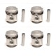 Set of 4 Oversized Mahle Pistons for Ford CVH 1.6 RS Turbo Escort & Fiesta 