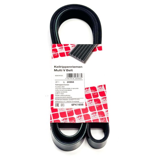 V-Ribbed Belt for Audi A1 1.4 TFSi - CAVG & CTHG