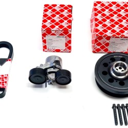 Crankshaft Pulley, Belt & Belt Tensioner for BMW 1.6 & 2.0 D - N47D16 & N47D20