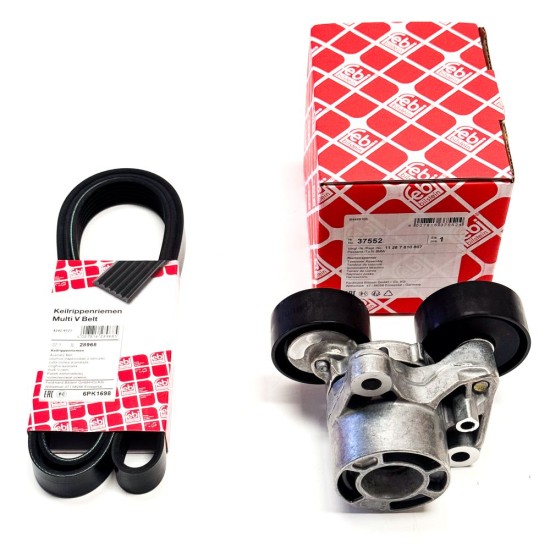 V Ribbed Belt & Tensioner for BMW 1.6, 2.0 & 3.0 - N47 & N57