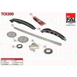 Timing Chain Kit for Skoda Fabia, Rapid, Roomster 1.2 12v - BZG, CGPA, CGPB, CGPC