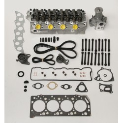 Cylinder Head Kit with Water Pump and Timing Belt Kit for Hyundai D / TD 8v D4BA 4D56