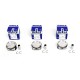 Set of 3 Pistons for Skoda Fabia, Rapid, Roomster 1.2 12v