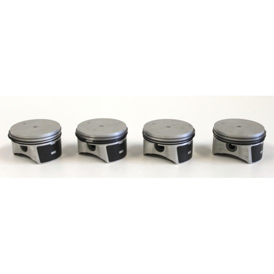 Set of 4 pistons 0.50mm Oversize for Ford C-Max, Fiesta, Focus & Puma 1.6 16v Zetec