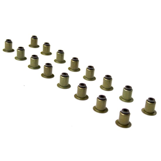 Set of 16 Valve Stem Oil Seals for Toyota Proace 2.0 D4-D -4WZ-FHV, 4WZ-FTV, 4WZ-FTW