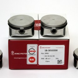 Set of 4 pistons for Vauxhall 1.2 Petrol 