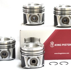 Set of 4 Pistons with rings for Ford 1.6 TDCi