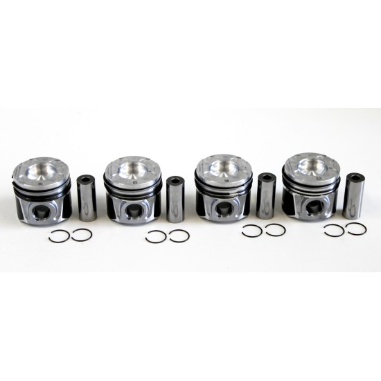 Set of 4 Pistons for Vauxhall 1.3 16v CDTi Y13DT, Z13DT & A13DTC 