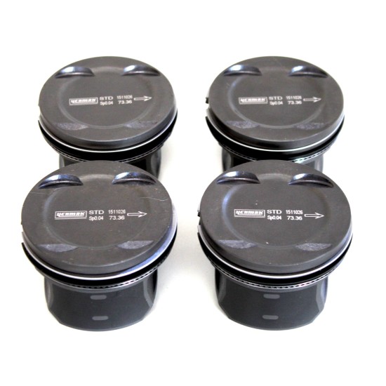 Set of 4 Pistons for Vauxhall Adam, Astra, Corsa & Meriva 1.4 16v A14XE, B14XE & D14XE