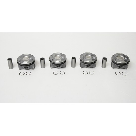 Set of 4 Pistons for Citroen C3 & C4 1.6 VTi - 5FW (EP6) & 5FS (EP6C)