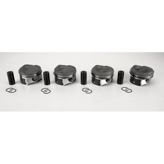Set of 4 Pistons for Volvo S60, S80, V40, V60 & V70 1.6 T3, T4, T4F & GTDi