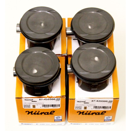 Set of 4 Pistons for Vauxhall 1.4 Petrol 