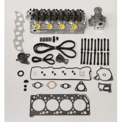 Cylinder Head Kit with Water Pump and Timing Belt Kit for Mitsubishi 2.5 TD 4D56