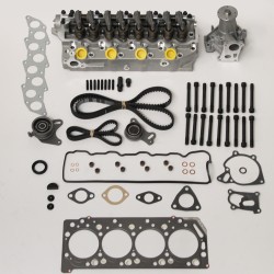 Cylinder Head Kit with Water Pump and Timing Belt Kit for Mitsubishi 2.5 TD 4D56